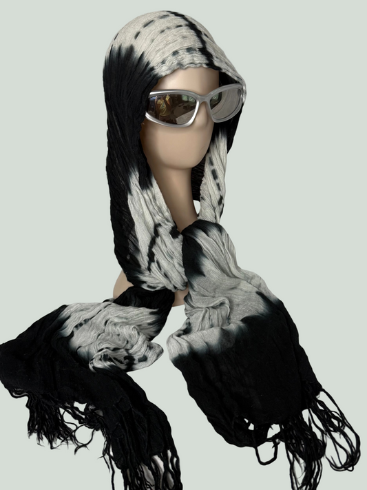 B&W TIE DIE PASH